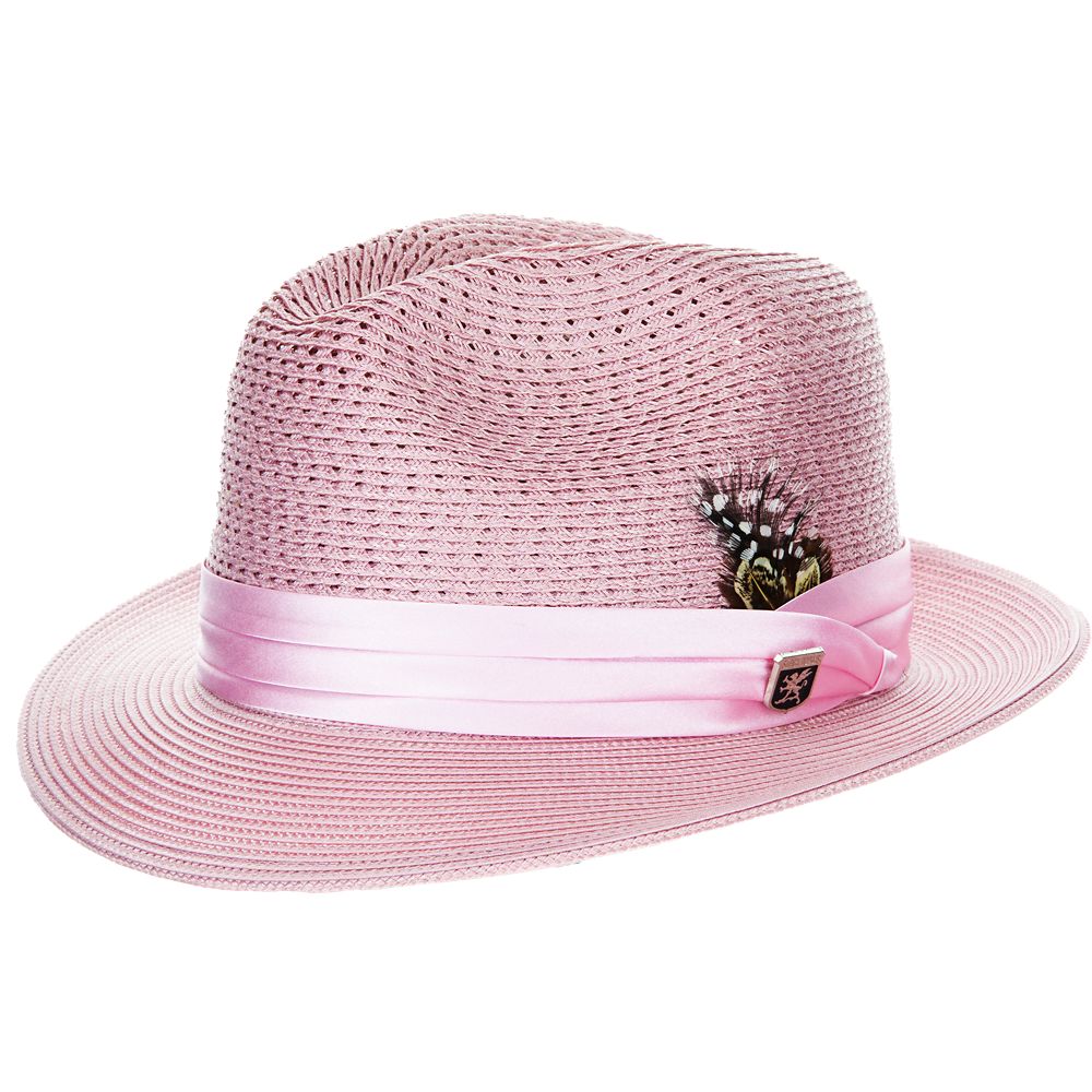 Stacy Adams Straw Fedora- Dublin