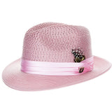Stacy Adams Straw Fedora- Dublin