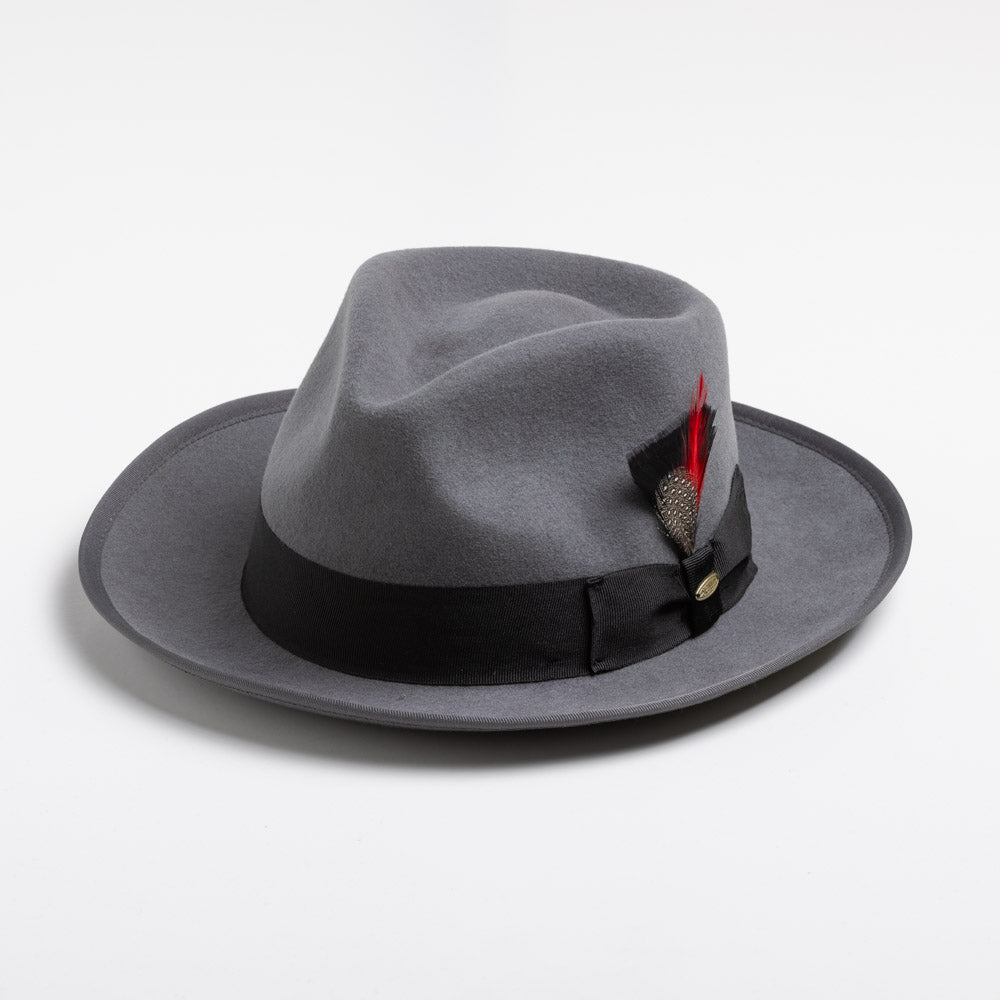 Scala Wool Felt Fedora- New Yorker