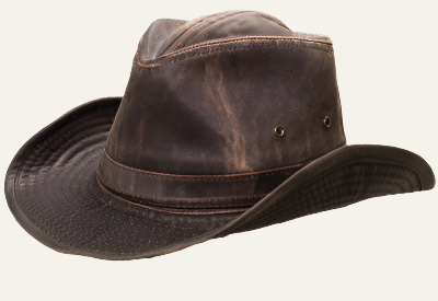 Brown cotton hat