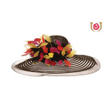 Kentucky Derby Straw Round Crown- Sazerac